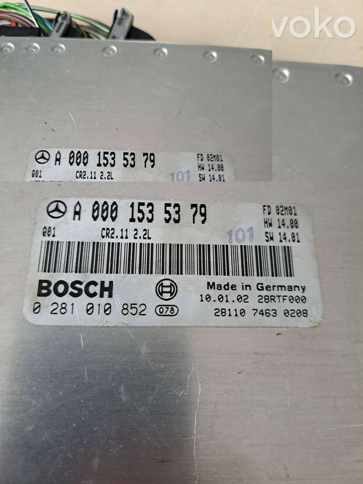 Mercedes-Benz C W203 (2000 - 2007)  A0001535379 Блок управления двигателем ECU