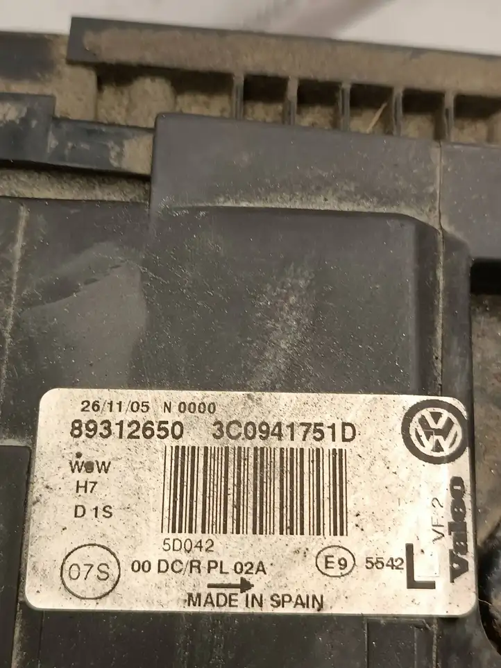 Volkswagen PASSAT B6 (2005 - 2010) 3C0941751D Передняя фара — фото 6