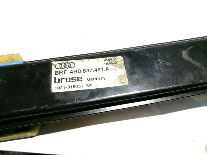 Audi A8 (2010 - 2014)  4H0837461A Механизм для электрического подъема окон передней двери (без двигателя)