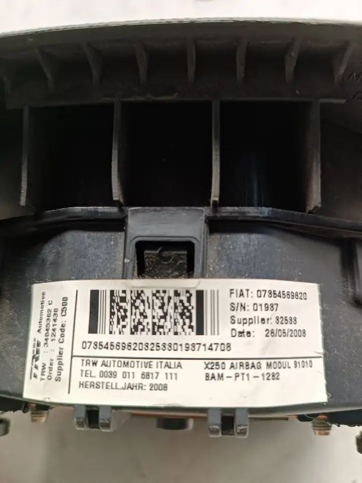 Fiat Ducato (2007 - 2014) 30370973 Подушка безопасности руля — фото 3