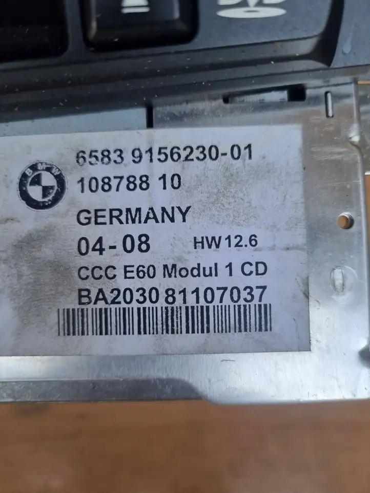 BMW 5 E60 E61 (2004 - 2010) 6347996 Контроллер мультимедийной системы — фото 2