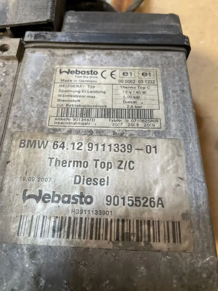 BMW 5 E60 E61 (2004 - 2010) 9111339 Пульт дистанционного управления Webasto — фото 4