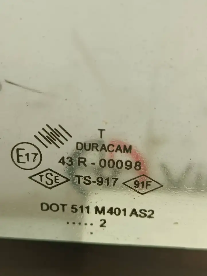 Dacia Logan I (2004 - 2012) 43R00098 Заднее боковое стекло — фото 2