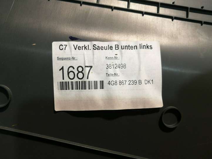 Audi A7 (2010 - 2014)  4G8867239B Отделка стойки (B) (нижняя)