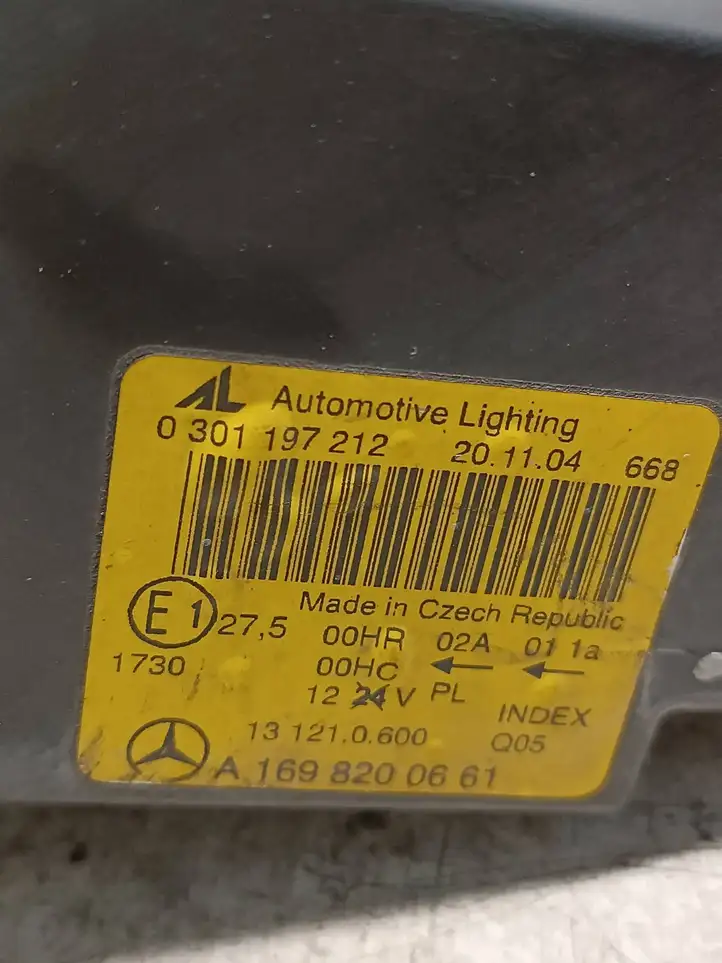 Mercedes-Benz A W169 (2004 - 2012) A1698200661 Передняя фара — фото 6
