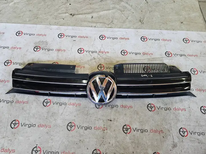 Volkswagen Golf VI (2009 - 2013) 1K9853651A Верхняя решетка радиатора — фото 1