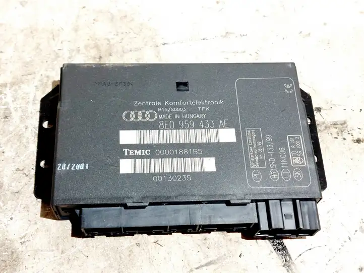 Audi A4 S4 B6 8E 8H (2000 - 2006) 8E0959433AE Модуль комфорта — фото 1