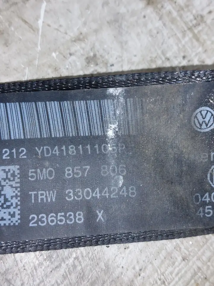 Volkswagen Golf Plus (2004 - 2008) 5M0857806 Задний ремень безопасности — фото 3