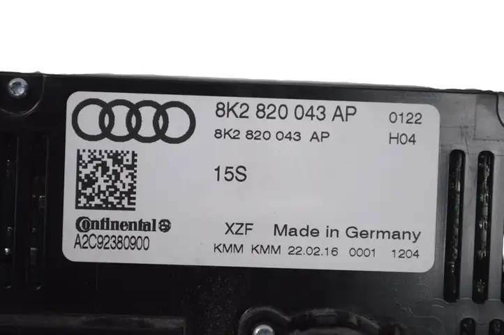 Audi Q5 SQ5 (2012 - 2017) 8K2820043AP Управление климат контролем — фото 4
