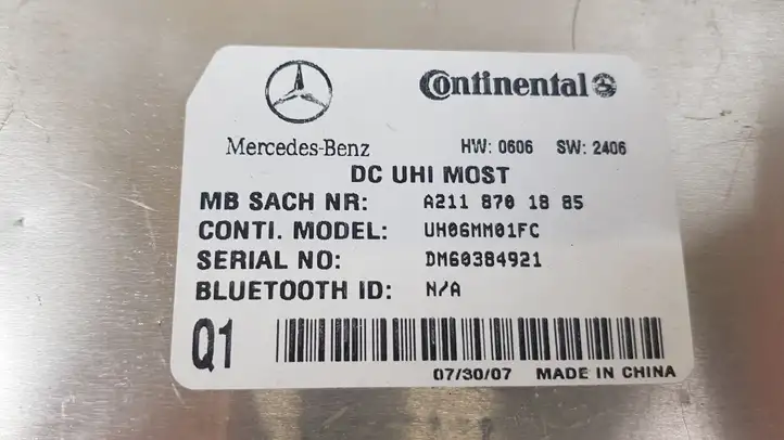 Mercedes-Benz E W211 (2002 - 2009) Bluetooth модуль — фото 3