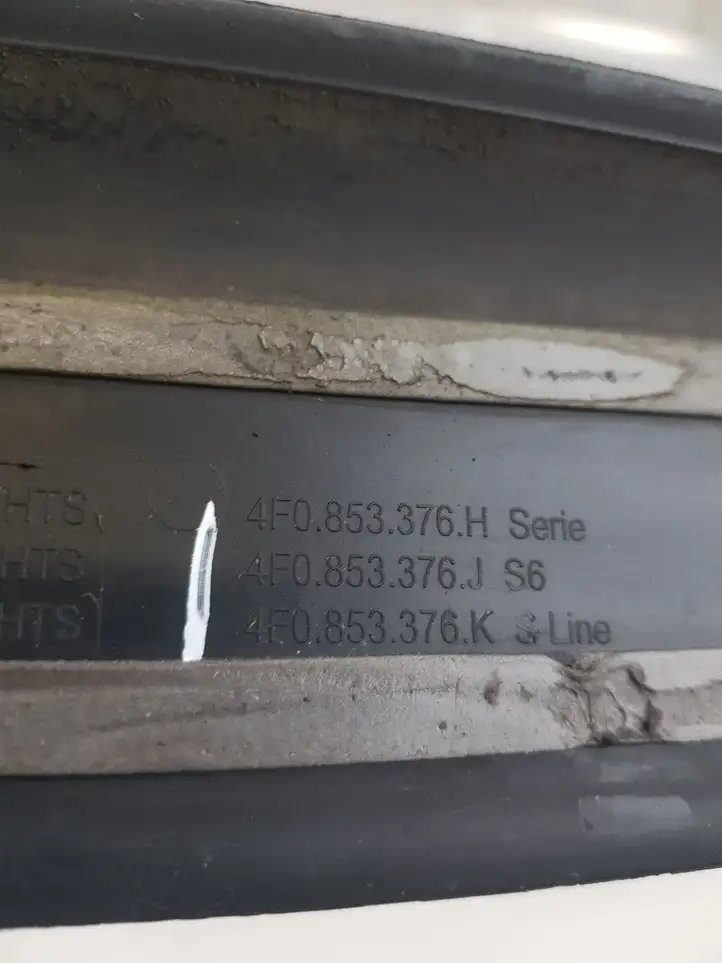 Audi A6 S6 C6 4F (2004 - 2008) Внутренняя отделка заднего порога — фото 4