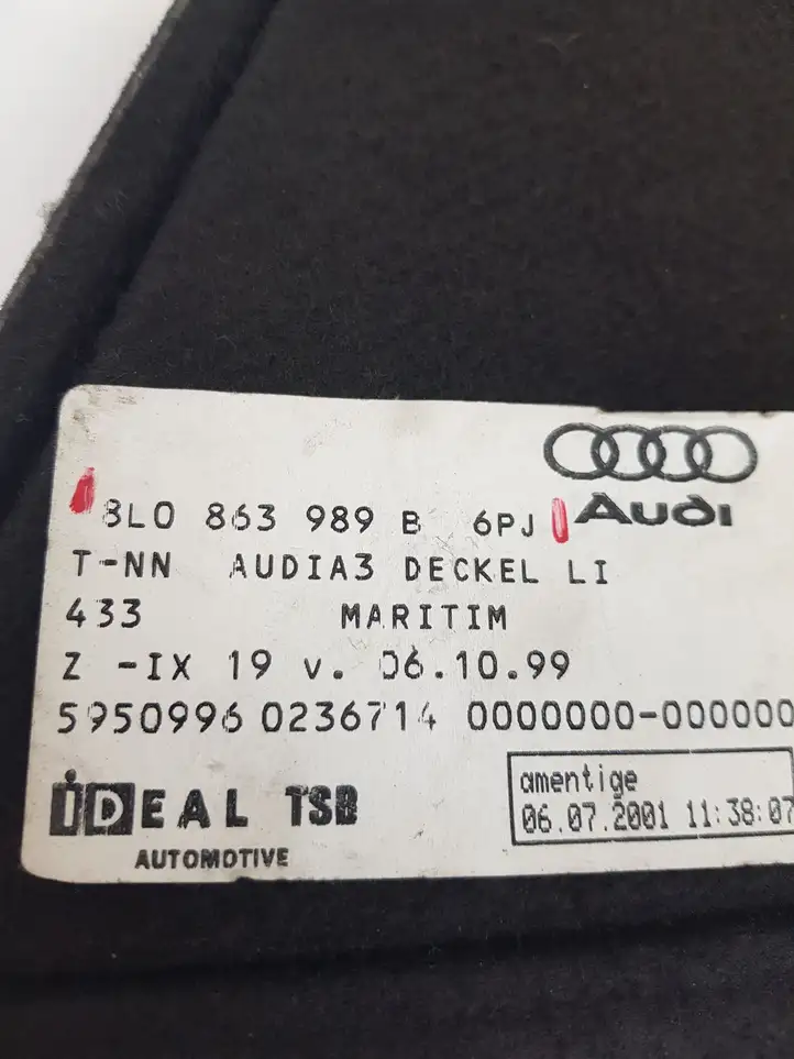 Audi A3/S3 8L (1996 - 2000) Прочие детали салона — фото 5