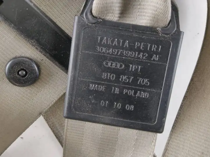 Audi A5 8T 8F (2007 - 2011) 8T0857705 Передний ремень безопасности — фото 4