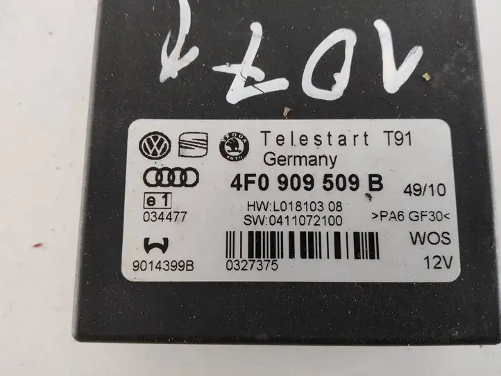 Audi A6 Allroad C6 (2008 - 2011) 4F0909509B Блок управления автономным отопителем — фото 3
