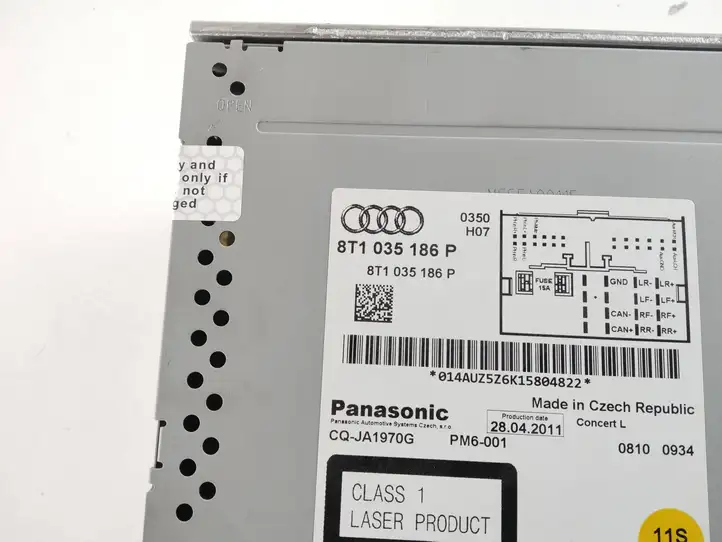 Audi A4 S4 B8 8K (2007 - 2011) 8T1035186P Магнитола / мультимедийная система — фото 6