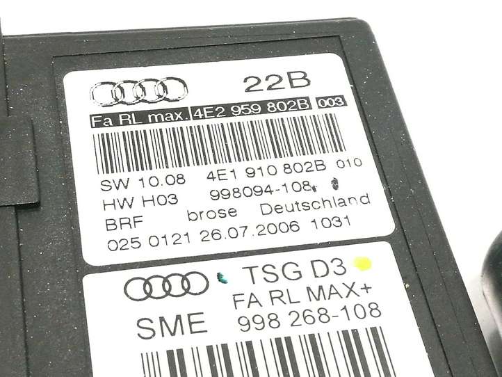 Audi A8 (2005 - 2007)  4E2959802B электродвигатель переднего стеклоподъемника