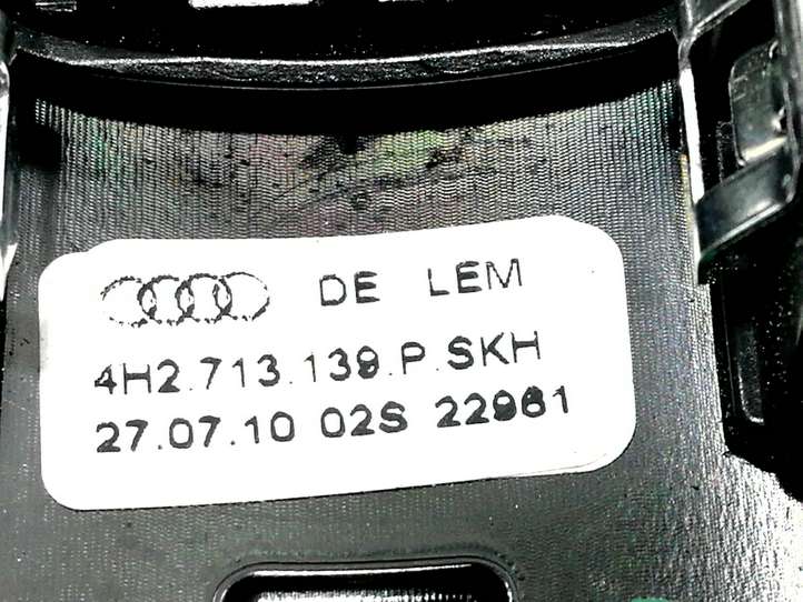 Audi A7 (2010 - 2014)  4H2713139P Отделка рычага переключения передач (кожа, головка)