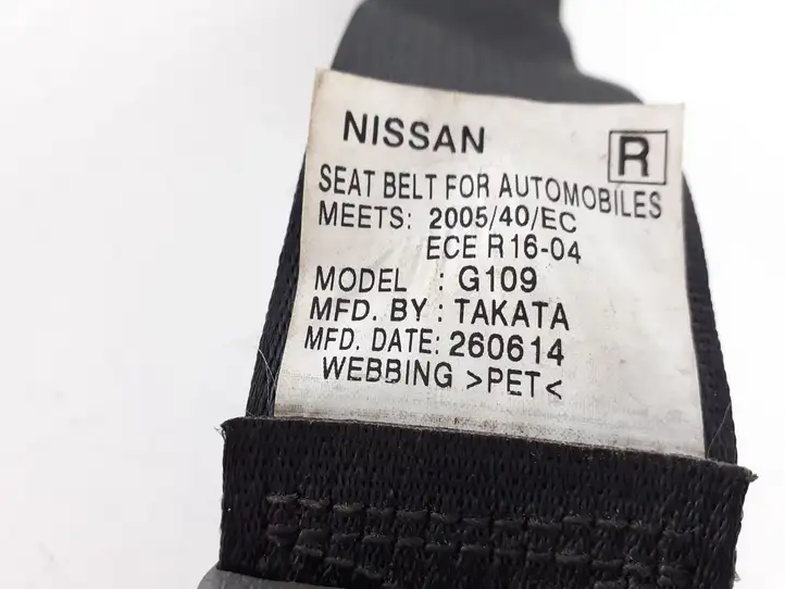 Nissan Navara D40 (2004 - 2015) 868844X30B Передний ремень безопасности — фото 3