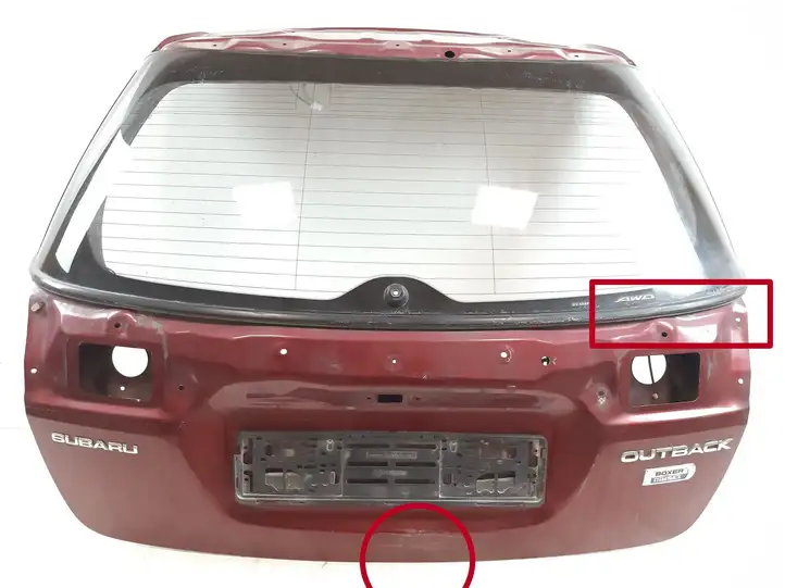 Subaru Outback (2007 - 2009) Крышка багажника — фото 3