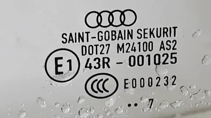 Audi A4 S4 B7 8E 8H (2004 - 2009) E143R001025 Стекло передней двери — фото 2