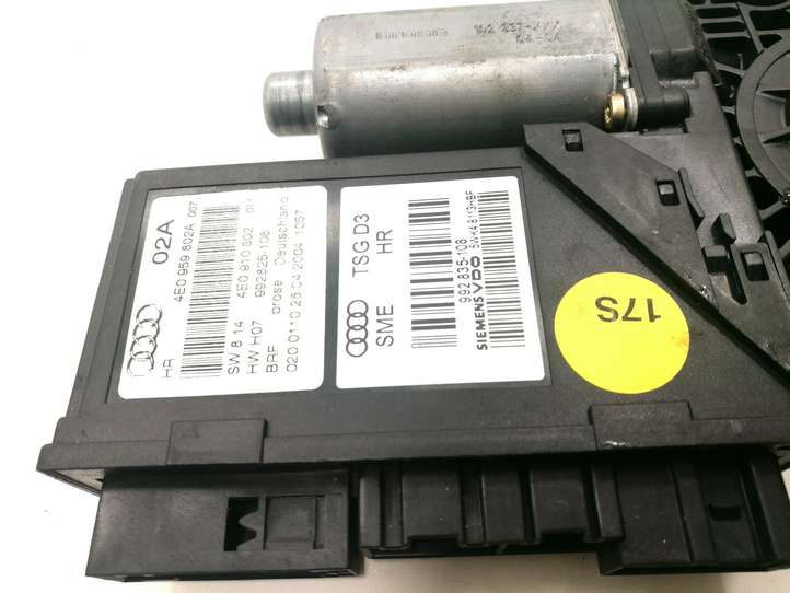 Audi A8 (2007 - 2010)  4E0959802A Механизм подъема окон задней двери