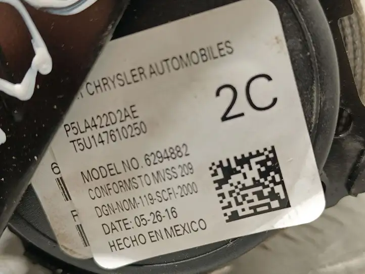 Chrysler Pacifica (2016 - ) 6294882 Ремень безопасности потолочный — фото 5