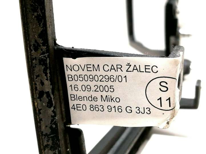 Audi A8 (2005 - 2007)  4E0863916G Рамка рычага переключения передач