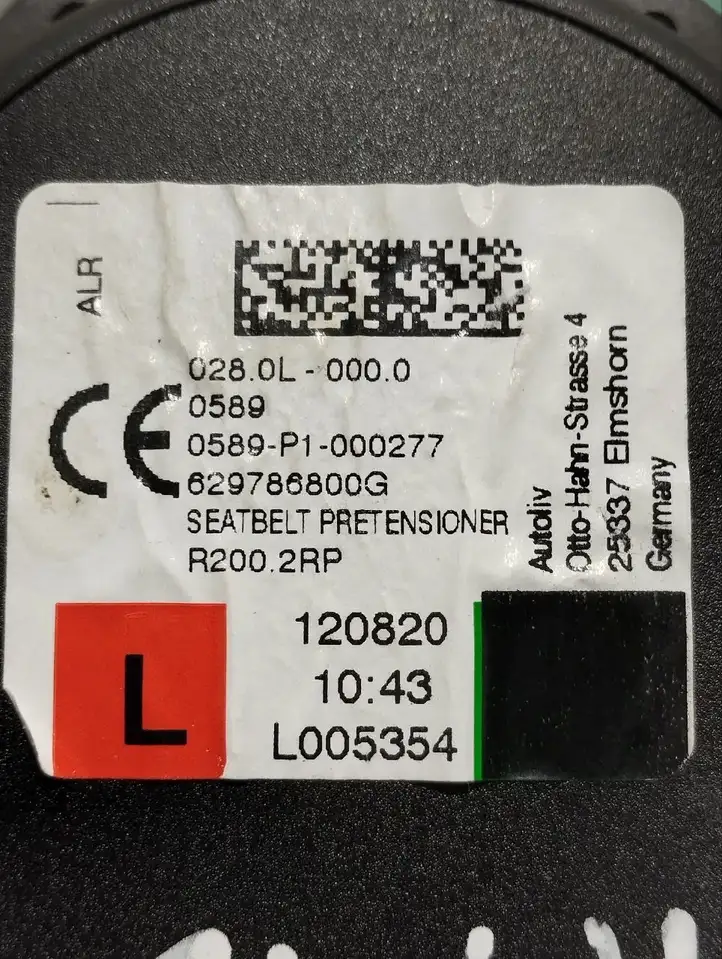 Volvo XC90 (2019 - ) 629786800G Передний ремень безопасности — фото 7