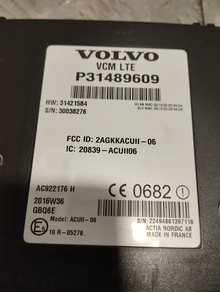 Volvo S90, V90 (2016 - 2020) 31489609 Bluetooth модуль — фото 2