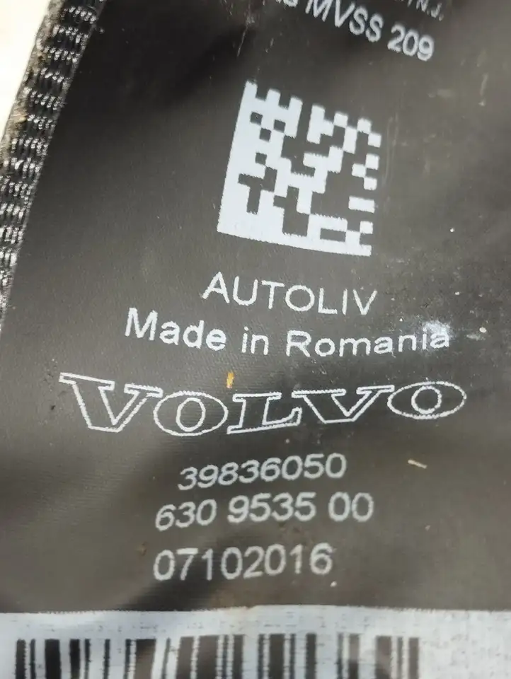 Volvo S90, V90 (2016 - 2020) 39836050 Задний ремень безопасности — фото 8