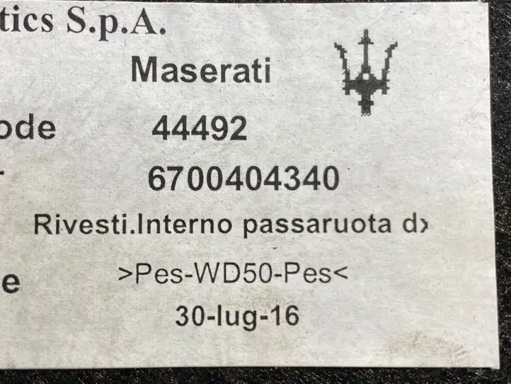 Maserati Ghibli (2013 - 2017) 6700404340 Коврик багажника — фото 3