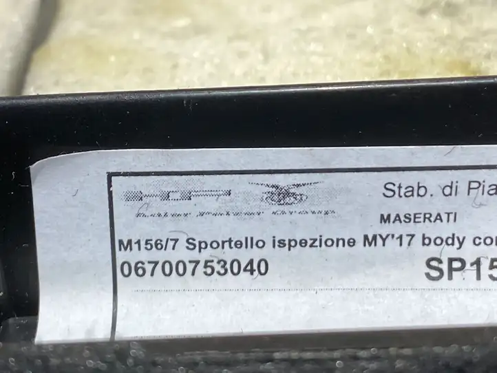 Maserati Ghibli (2013 - 2017) 06700753040 Прочая отделка багажника — фото 3