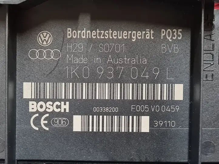 Volkswagen Touran I (2003 - 2010) 1K0937049L Модуль комфорта — фото 2