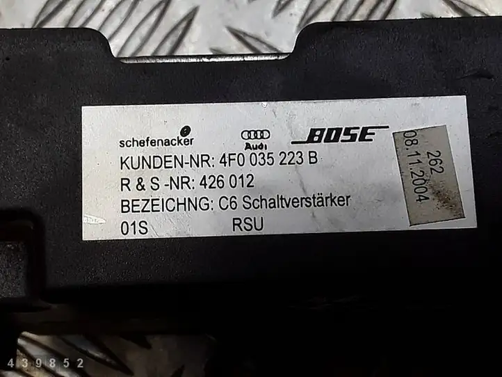 Audi A6 S6 C6 4F (2004 - 2008) 4F0035223B Усилитель звука — фото 4