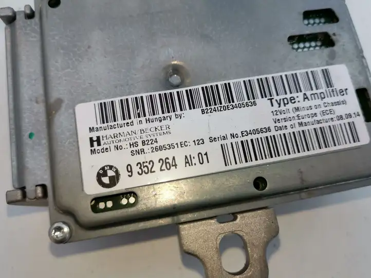 BMW 3 F30 F35 F31 (2012 - 2018) 9352264 Усилитель звука — фото 3