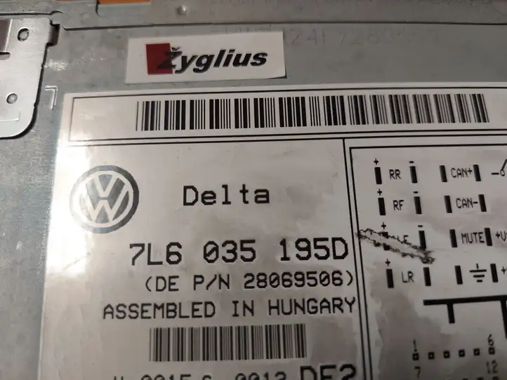 Volkswagen Touareg I (2002 - 2010) 7L6035195D Магнитола / мультимедийная система — фото 6