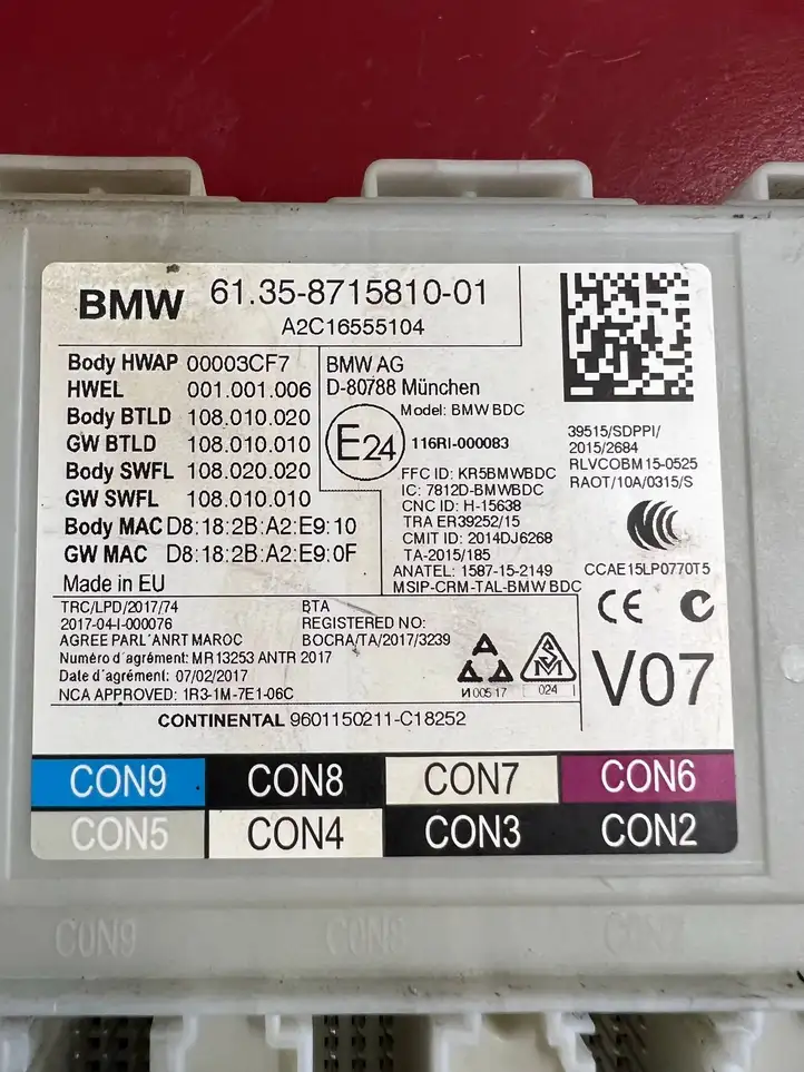 BMW X3 G01 (2018 - 2024) 8715810 Модуль управления кузовом (BCM) — фото 3