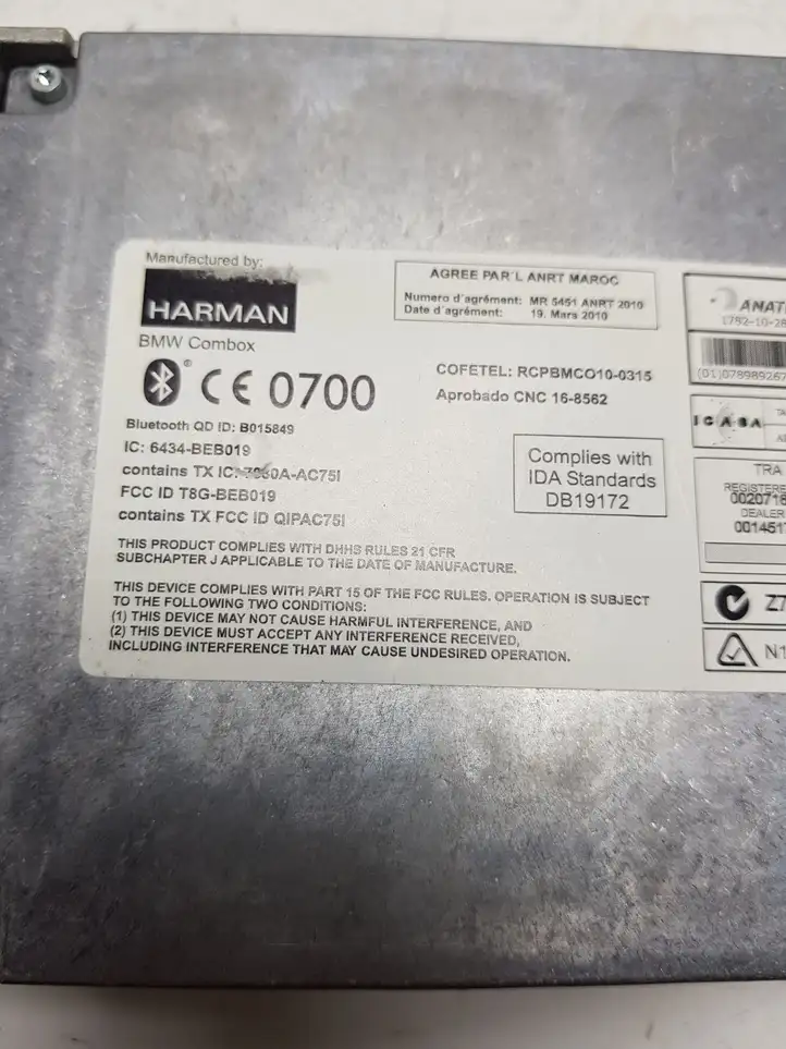 BMW X3 F25 (2010 - 2017) 6434BEB019 Bluetooth модуль — фото 6