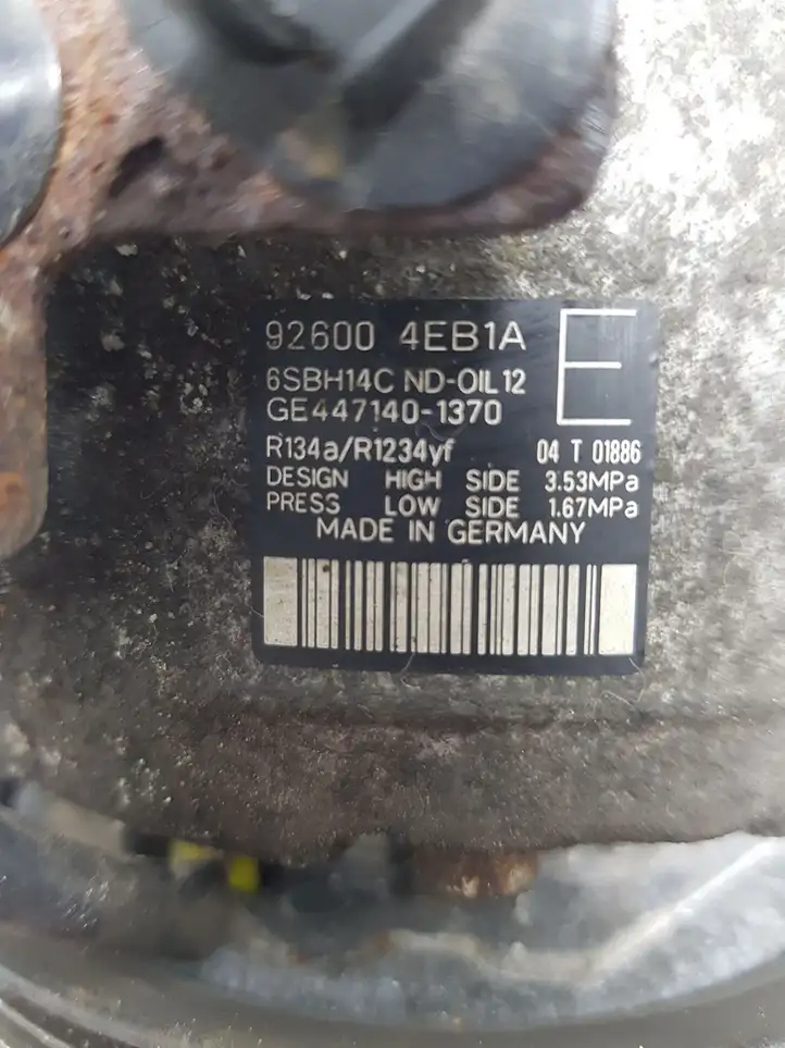 Nissan Qashqai (2013 - 2017) 926004EB1A Компрессор (насос) кондиционера воздуха — фото 6