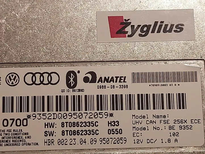 Audi A4 S4 B8 8K (2007 - 2011) 8T0862335C Bluetooth модуль — фото 6