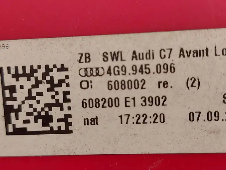 Audi A6 C7 (2011 - 2014) 4G9945096 Задний фонарь в кузове — фото 5