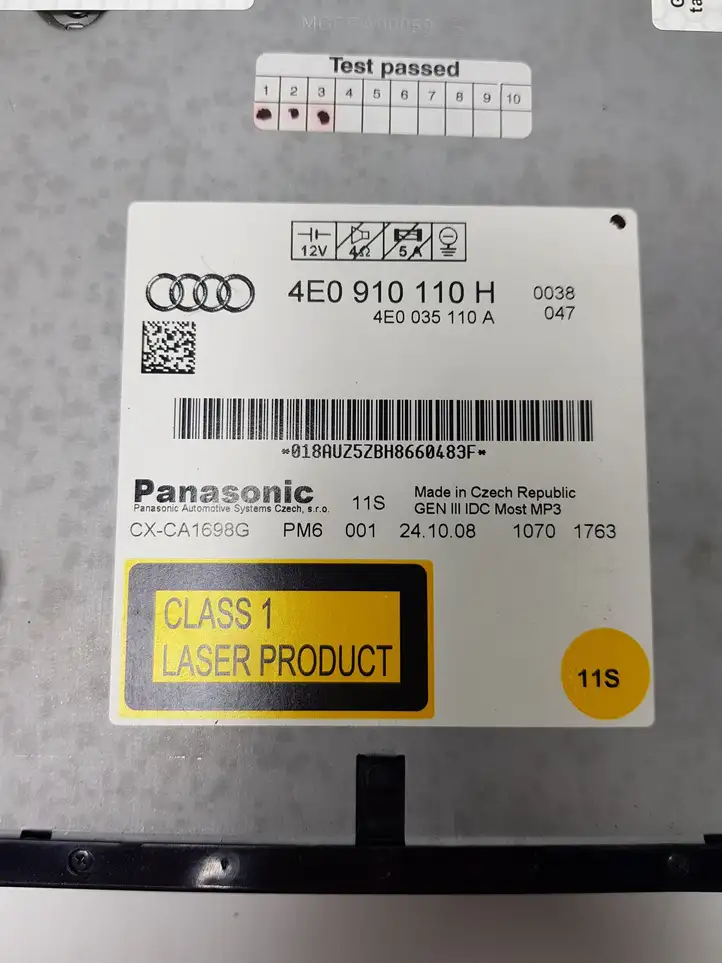 Audi A6 S6 C6 4F (2008 - 2011) 4E0910110H CD/DVD чейнджер — фото 7