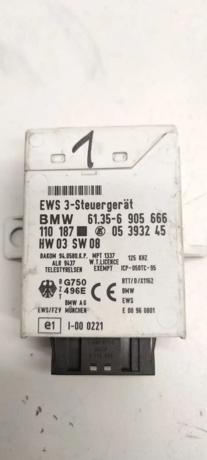 BMW 3 E46 (1998 - 2005) 61356905666 Блок иммобилайзера — фото 6