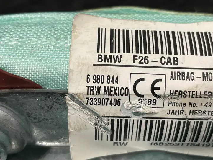 BMW X4 F26 (2014 - 2017) 85733907406 Боковая подушка безопасности шторка — фото 4