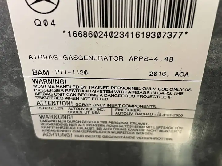 Mercedes-Benz GLE W166/C292 (2015 - 2019) A1668602402 Подушка безопасности пассажира — фото 6