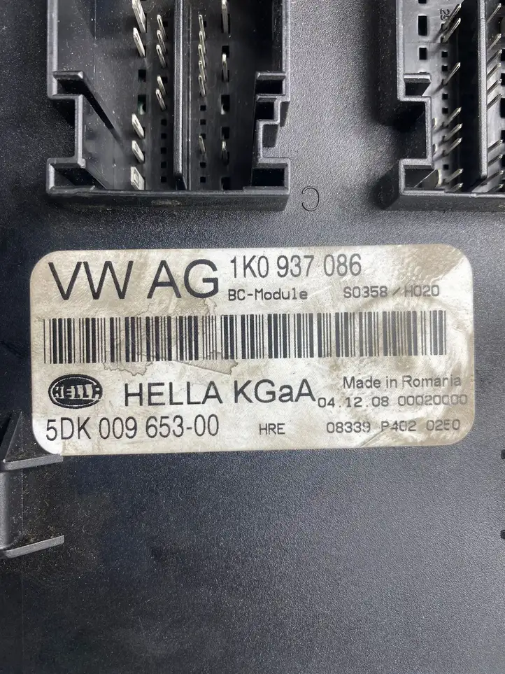Volkswagen Golf VI (2009 - 2013) 1K0937086 Модуль комфорта — фото 3