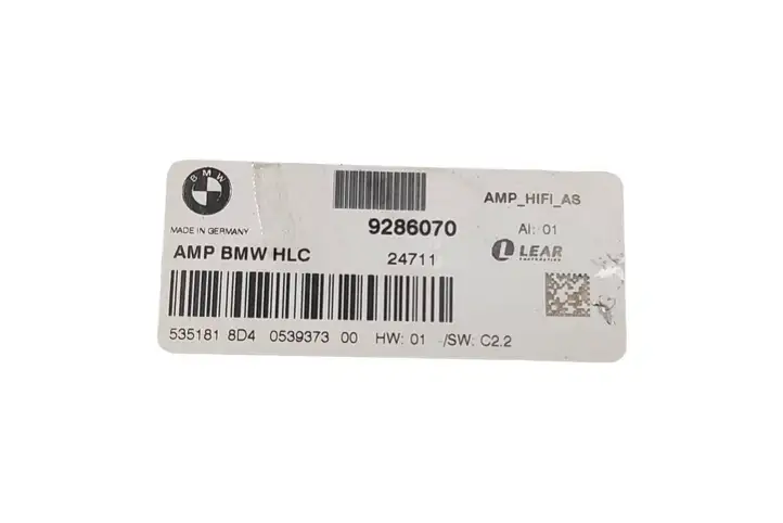 BMW 3 F30 F35 F31 (2012 - 2018) 9286070 Усилитель звука — фото 5