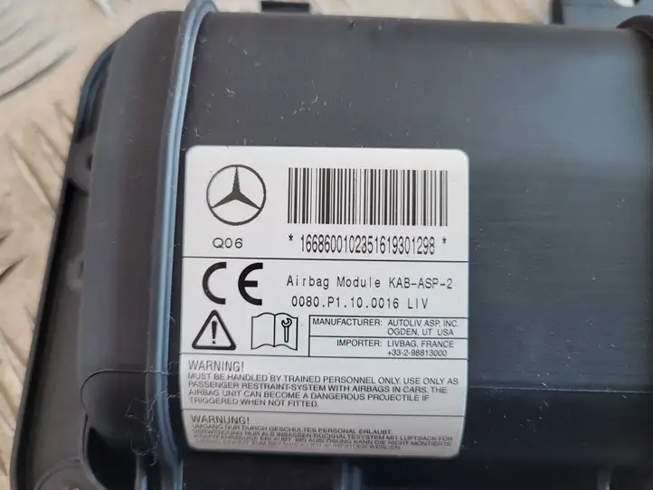 Mercedes-Benz ML W166 (2012 - 2017) 1668600102 Коленная подушка безопасности — фото 6
