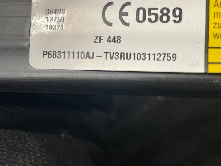 Dodge Ram (2018 - ) P68311110AJ Боковая подушка безопасности шторка — фото 6
