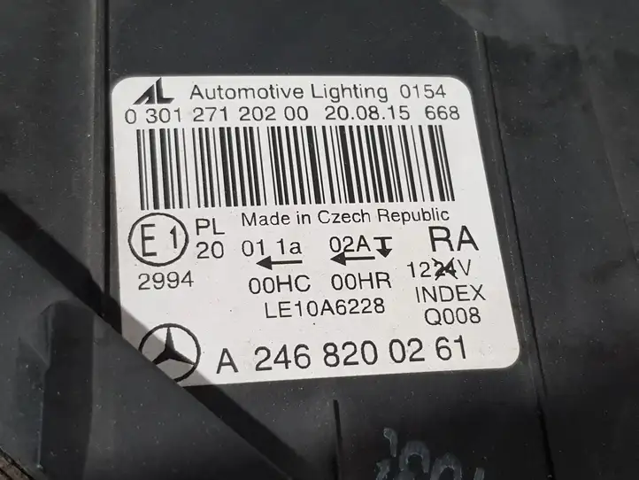 Mercedes-Benz B-class W246 (2011 - 2014) A24568200261 Передняя фара — фото 8